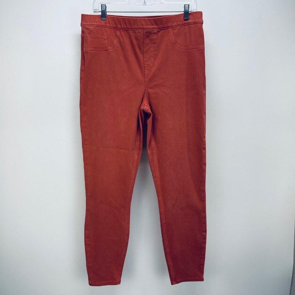 Spanx Leggins Pants Size XL Women’s Ankle Jeanish Island Orange Flawed - Picture 2 of 12